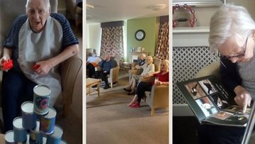 Nature club and film day from Dukinfield care home